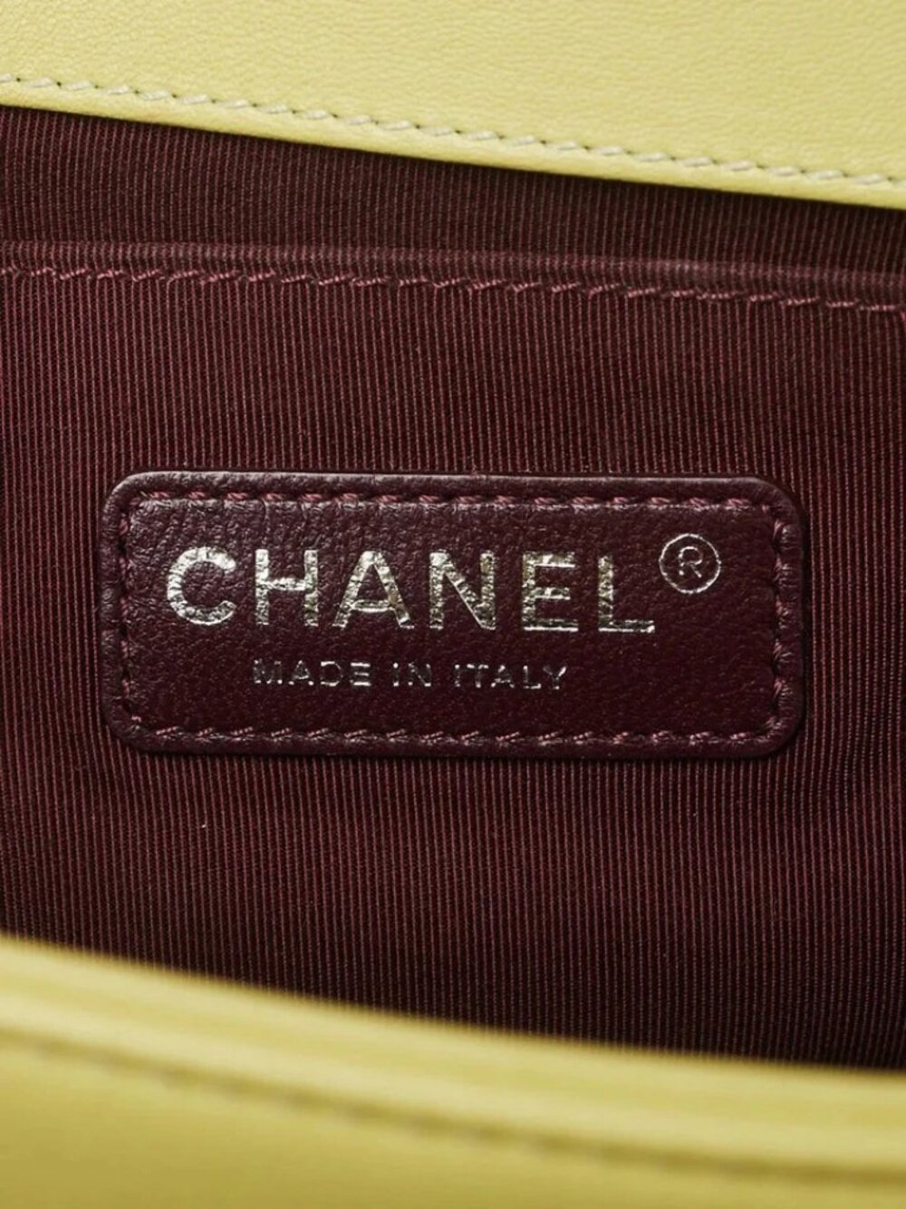Chanel Light Green Chevron Quilted Lambskin Leather Medium Boy Flap Bag - Picture 7 of 9